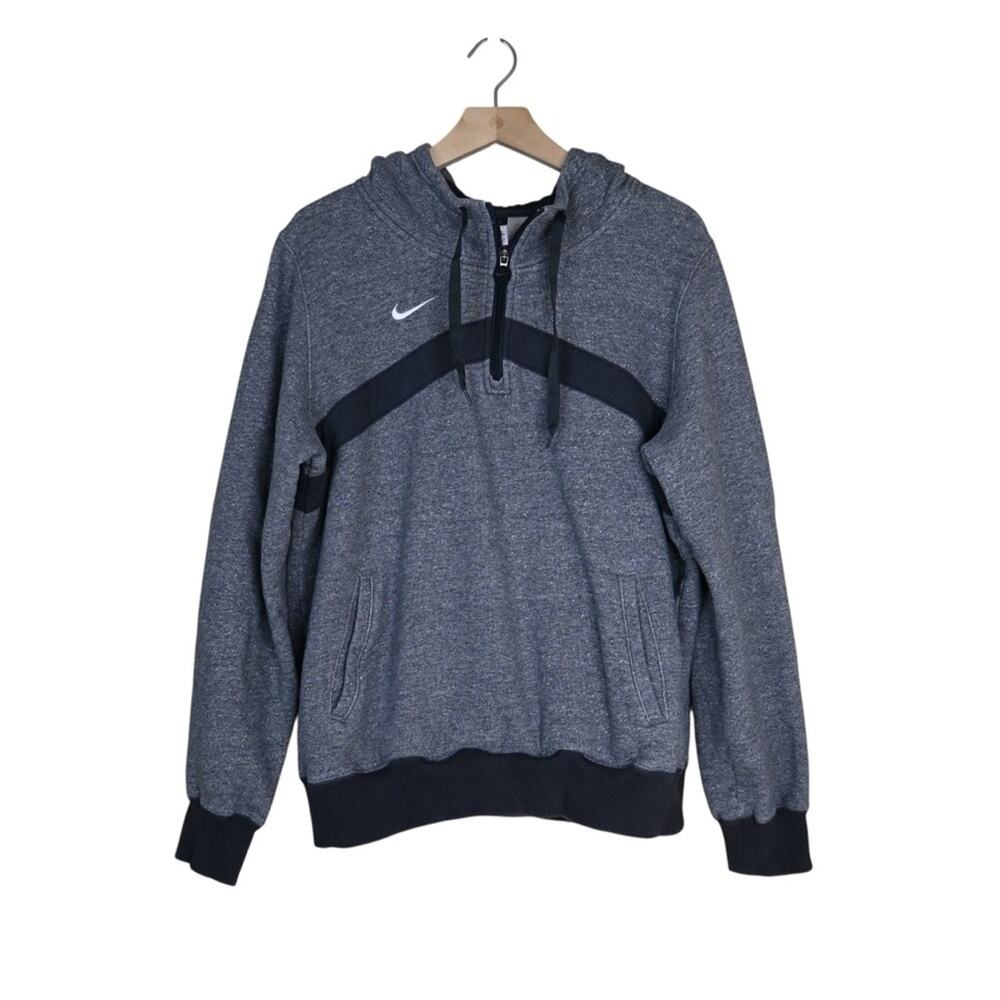 Nike Women's L Gray Quarter Zip Pullover Hoodie